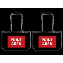 Bolsa Non Woven Eco con fondo ancho | Bolsa centro (Dos Caras Diferentes) | 290 x 210