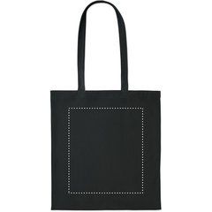 Bolsa de pana 220 gr con asas largas | Frontal | 260 x 300