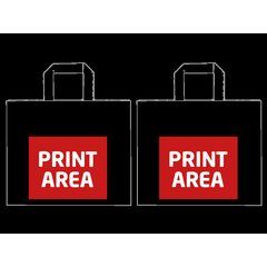 Bolsa Papel 32x27x21cm Asa Ancha | Zona 2 (Dos Caras Diferentes) | 250 x 160