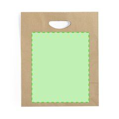 Bolsa Papel 80g/m2 con Fuelle y Asa Troquelada | Cara B | 220 x 270