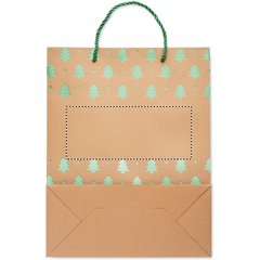 Bolsa de Papel Kraft Navideña | Trasero | 190 x 80