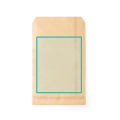 Bolsa de papel mediana con solapa adhesiva | ZONA1 | 120 x 150