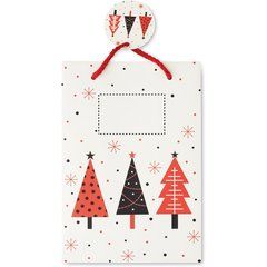 Bolsa de papel regalo pequeña con etiqueta | Trasero | 75 x 45