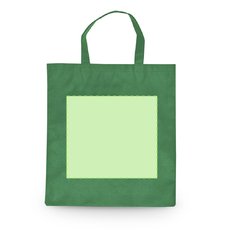 Bolsa pequeña plegable en non woven ribete color | Centrado (Desplegamos y marcamos) | 265 x 240
