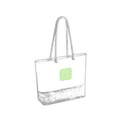 Bolsa personalizada de playa de yute y algodón | Centrado cara A | 100 x 100