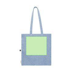 Bolsa Plegable de Algodón con Asas Largas | Centrado cara B | 220 x 190