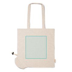 Bolsa plegable de algodón reciclado 120 g/m² | ZONA1 | 230 x 250