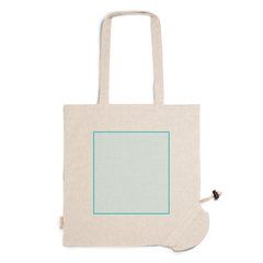 Bolsa plegable de algodón reciclado 120 g/m² | ZONA2 | 230 x 250