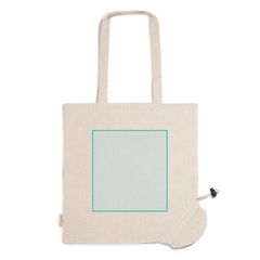 Bolsa plegable de algodón reciclado 120 g/m² | ZONA2 | 230 x 250