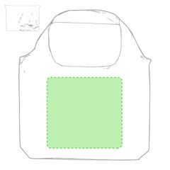 Bolsa plegable cómoda en llamativos colores  | Centrado (marcamos y plegamos) | 265 x 250