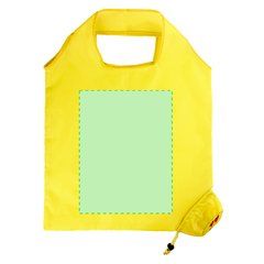 Bolsa plegable emoji en poliéster | Centrado cara A (desplegamos y marcamos) | 265 x 200