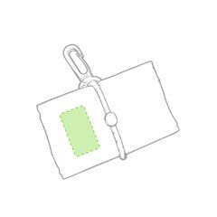 Bolsa plegable de poliester con mosquetón | En la bolsa plegada | 20 x 35