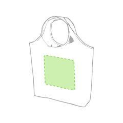 Bolsa plegable de poliester con mosquetón | Centrado (Desplegamos y marcamos) | 250 x 260