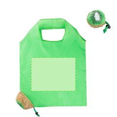 Bolsa de poliéster promocional plegable en forma de fruta | Centrado cara B (desplegamos, marcamos y plegamos) | 265 x 240