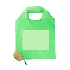 Bolsa de poliéster promocional plegable en forma de fruta | Centrado cara B (desplegamos y marcamos) | 265 x 200