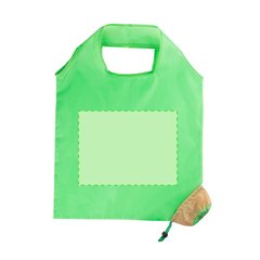 Bolsa de poliéster promocional plegable en forma de fruta | Centrado cara A (desplegamos y marcamos) | 265 x 200