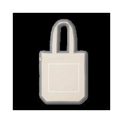 Bolsa de tela reciclada 280 g/m² sin teñir | Posterior | 260 x 240
