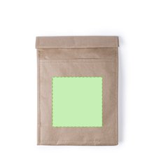 Bolsa térmica 2,3l de papel reciclable con cierre velcro | Cara A | 110 x 110