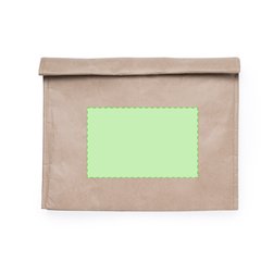 Bolsa térmica 2,6l de papel reciclable con cierre velcro | Cara A | 190 x 120