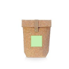 Bolsa Sobre Térmica de Corcho con cierre de corchete | Frontal Zona Inferior | 90 x 90