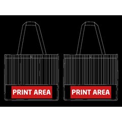 Bolsa Textura Color y Plata con Botón | Zona 2 (Dos Caras Diferentes) | 300 x 90