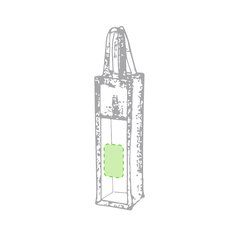 Bolsa de yute reforzada para 1 botella de vino | En la ventana | 60 x 110
