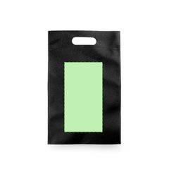 Bolsas negra para chanclas en non woven | Centrado cara A | 120 x 220