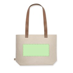 Bolso Fieltro RPET Elegante 6Kg con Asas Polipiel | Cara A | 265 x 120