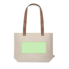 Bolso Fieltro RPET Elegante 6Kg con Asas Polipiel | Cara B | 265 x 120