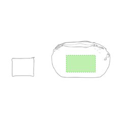 Bolso mochila plegable en ripstop con mosquetón de transporte | Centrado (Desplegamos, marcamos, plegamos) | 150 x 260