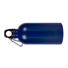 Botella 500 ml acero reciclado con mosquetón | Horizontal | 110 x 20