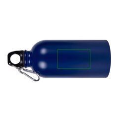 Botella 500 ml acero reciclado con mosquetón | Horizontal | 60 x 35