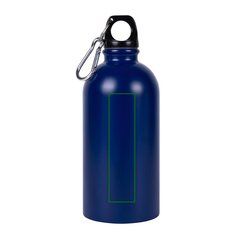Botella 500 ml acero reciclado con mosquetón | Vertical | 20 x 110
