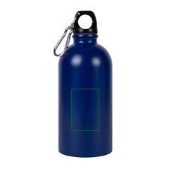 Botella 500 ml acero reciclado con mosquetón | Vertical | 35 x 60