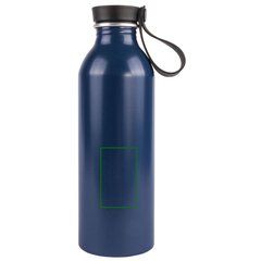 Botella de 550ml con tapón de madera | Frontal | 30 x 50