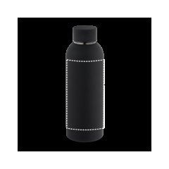 Botella de acero inox 500mL acabado gomoso | Cuerpo | 230 x 130