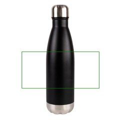Botella de acero inox reciclado de 500 ml | Frontal | 190 x 90