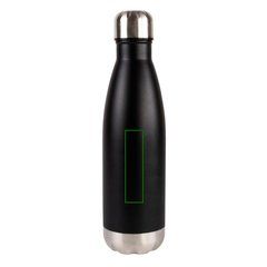 Botella de acero inox reciclado de 500 ml | Frontal | 20 x 80