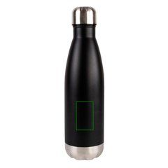 Botella de acero inox reciclado de 500 ml | Frontal | 30 x 50