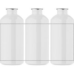 Botella acero reciclado 500 ml con mosquetón | 360 | 220 x 110