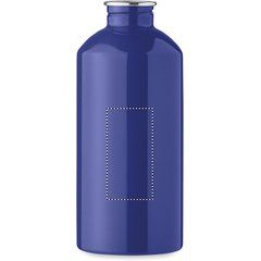 Botella acero reciclado 500 ml con mosquetón | Frontal | 30 x 60