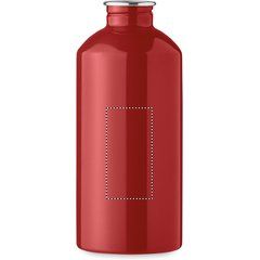 Botella acero reciclado 500 ml con mosquetón | Trasero | 30 x 60