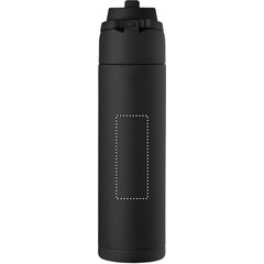 Botella de acero reciclado 650 ml | Trasero | 30 x 80