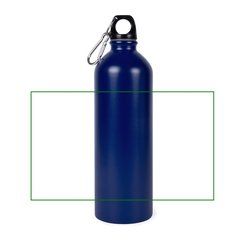 Botella de acero reciclado con mosquetón 750 ml | Vertical | 210 x 130