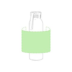 Botella de agua con acabado plateado de aluminio 650 ml | Alrededor del bidón | 100 x 100