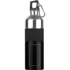 Botella de agua en acero inox. con empuñadura y mosquetón (750ml) | Trasero Inferior | 40 x 80