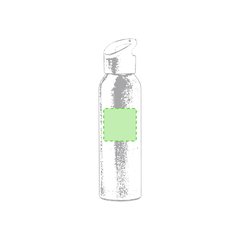 Botella Aluminio 600ml Acabado Mate | En el frente | 50 x 50