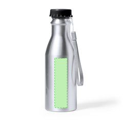 Botella Aluminio Mate con Cinta | Centrado en el frontal | 25 x 100