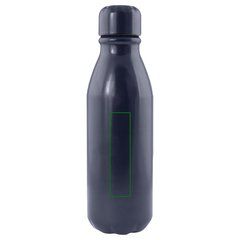 Botella de aluminio reciclado 550 ml | Frontal | 20 x 80