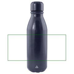 Botella de aluminio reciclado 550 ml | Trasera | 180 x 80